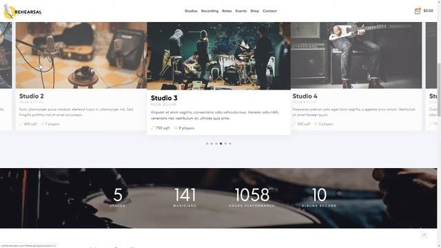 Rehearsal - Music Studio WordPress Theme Saburo Les смотреть онлайн
