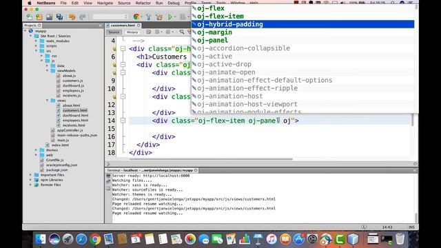 Oracle JET - Lesson 1 - Part 10: Oracle JET Layouts смотреть онлайн