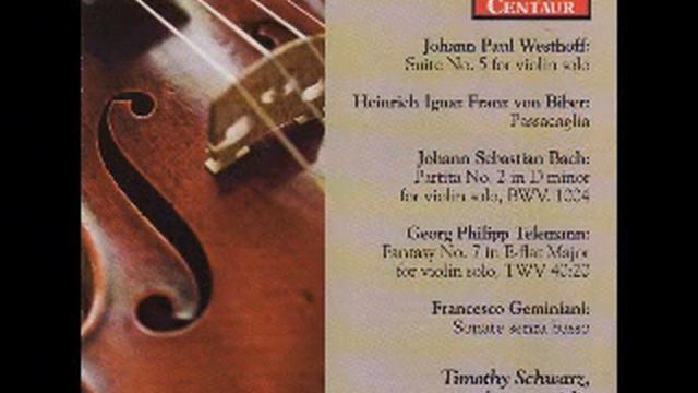 Timothy Schwarz plays Telemann III смотреть онлайн