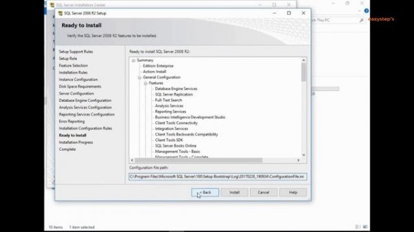 How to install Sql Server 2008 in windows 10