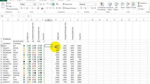 Create a classroom gradebook in Excel смотреть онлайн
