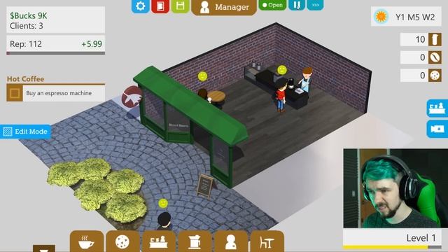 GIMME DEM DIRTY BEANS | Coffee Shop Tycoon #1 смотреть онлайн