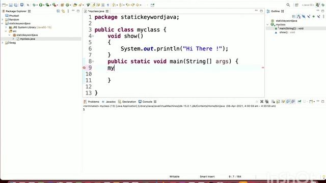 Static Keyword in Java | Static Variable, Static Method and Static Blocks | Java tutorials by Aman смотреть онлайн