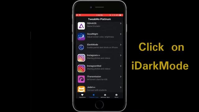 Install iDarkMode on your idevice. (Using TweakMo) | Costomize your iOS смотреть онлайн