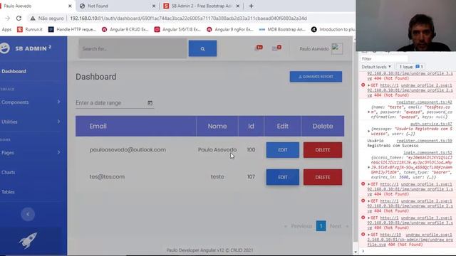 Angular CRUD MDBootstrap Backend Laravel смотреть онлайн