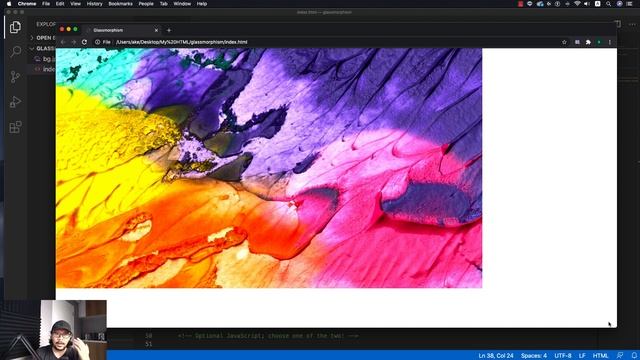 Glassmorphism ด้วย Bootstrap 5 смотреть онлайн