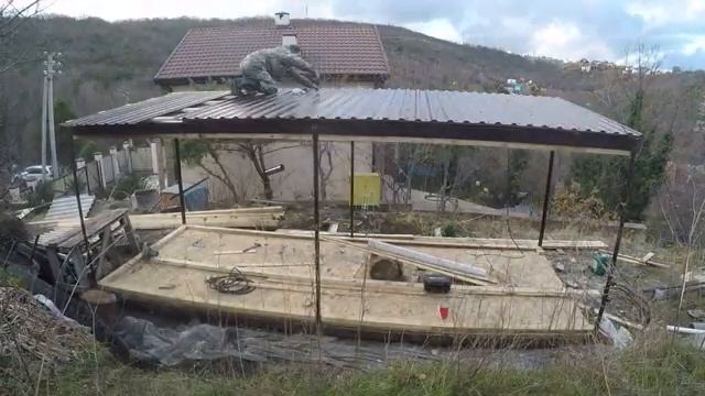 Бытовка своими руками! Часть 2 - Кровля и стены / Walls and roof. DIY смотреть онлайн