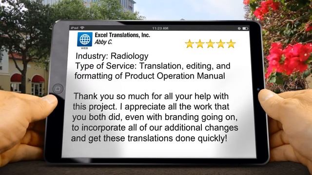 Excel Translations, Inc. Excellent
Five Star Review by Abby C. смотреть онлайн