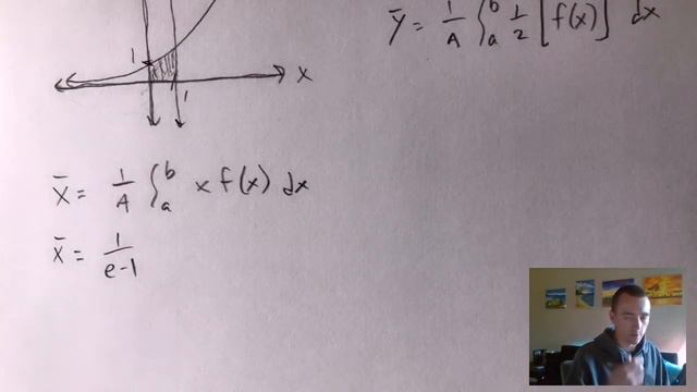 FIND THE COORDINATES OF THE CENTROID OF THE REGION, y=e^x, y=0, x=0, x=1 | Center of mass equation смотреть онлайн