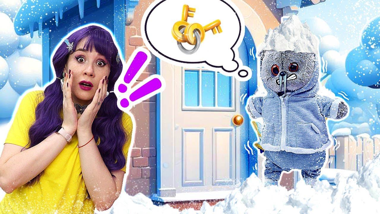 Кот Дымок замерз на улице ☃️ Приключения Кота Дымка. Видео для детей про игрушки смотреть онлайн