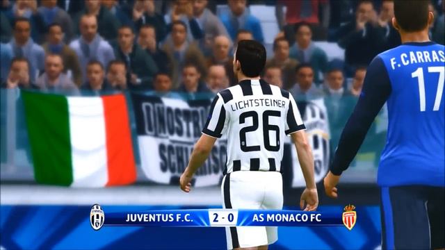 Juventus VS As Monaco (3 - 0) │ PES 2015 Gameplay │ Champions League - Clear Night смотреть онлайн