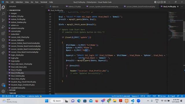 Lesson 13. Summary | PHP MySQL Project | Student Profile | Afsoomali ku baro - Sahalsoftware смотреть онлайн
