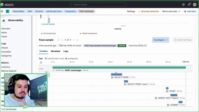 Observando nossa aplicação node com Elastic | APM #01 смотреть онлайн