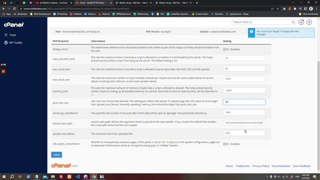 How to Increase the upload_max_filesize Limit in cPanel - WebfulHost смотреть онлайн