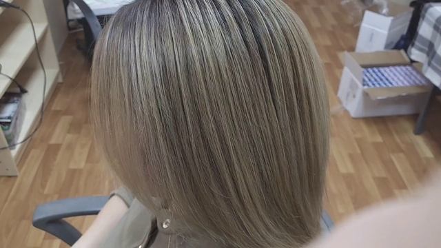 Мелирование +растяжка цвета. смотреть онлайн