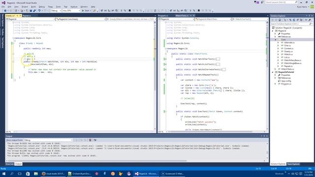 Regex Lib in C# Part 9 - Refactoring and Match Greedy смотреть онлайн