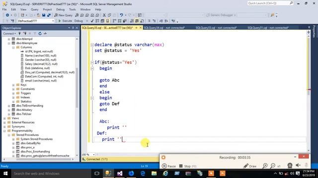 Go to statement in sql смотреть онлайн