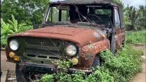 Полная реставрация старинного УАЗ УАЗика UAZ после 70 лет эксплуатации в джунгли 4К - 1ЖЖ