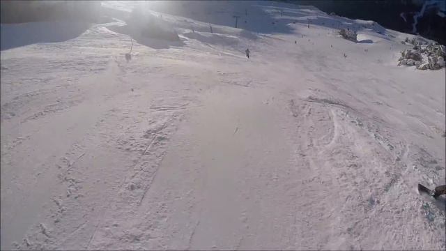 Piste Canazei: pista rossa Sass Becè смотреть онлайн