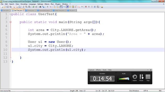 Instance Variables, Methods and Constructors in Enum - in Urdu смотреть онлайн
