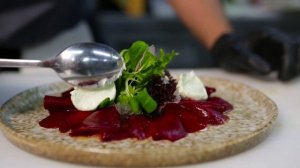 Карпачо из свеклы. Ролик для сети ресторанов "Евразия".