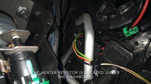 Peugeot 308 2014 heater resistor location