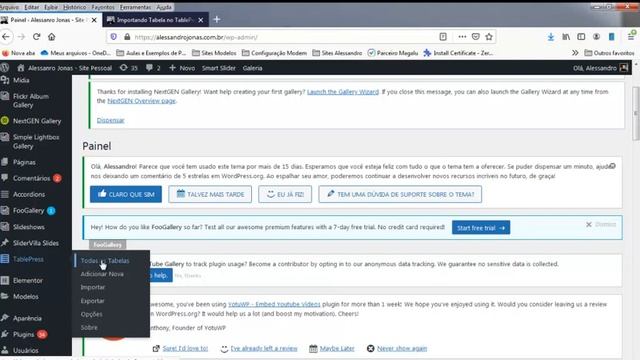 Importar dados do Excel para o site Wordpress usando TabePress смотреть онлайн