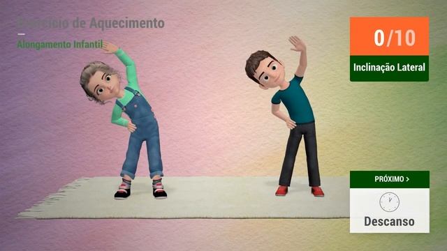 12 MINUTOS DE ALONGAMENTO PARA CRIANÇAS: ROTINA DE AQUECIMENTO