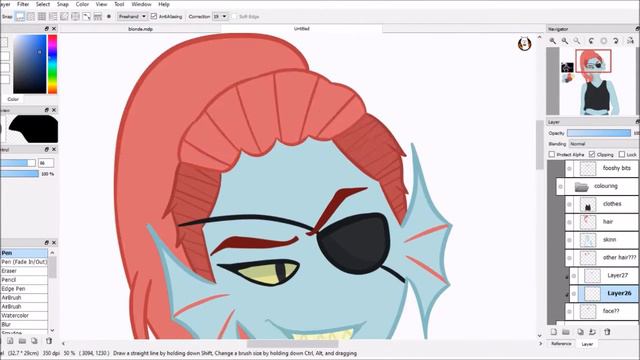 Undyne | Undertale Speedpaint ♥ смотреть онлайн