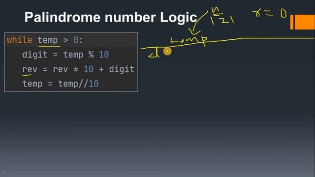 19. Palindrome number Program in Python смотреть онлайн
