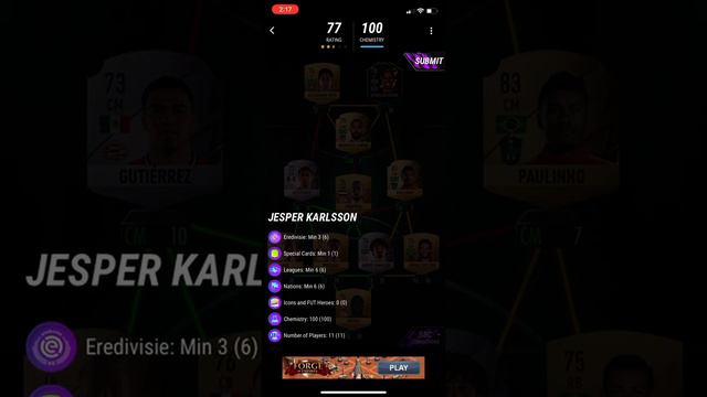 Jesper Karlsson SBC MADFUT 22 смотреть онлайн