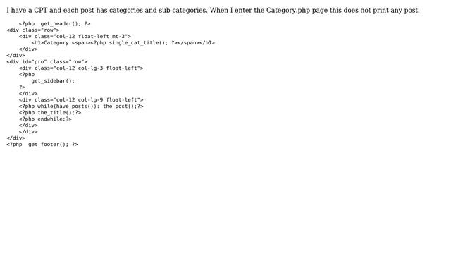 Wordpress: Do not load the categories in Category.php смотреть онлайн