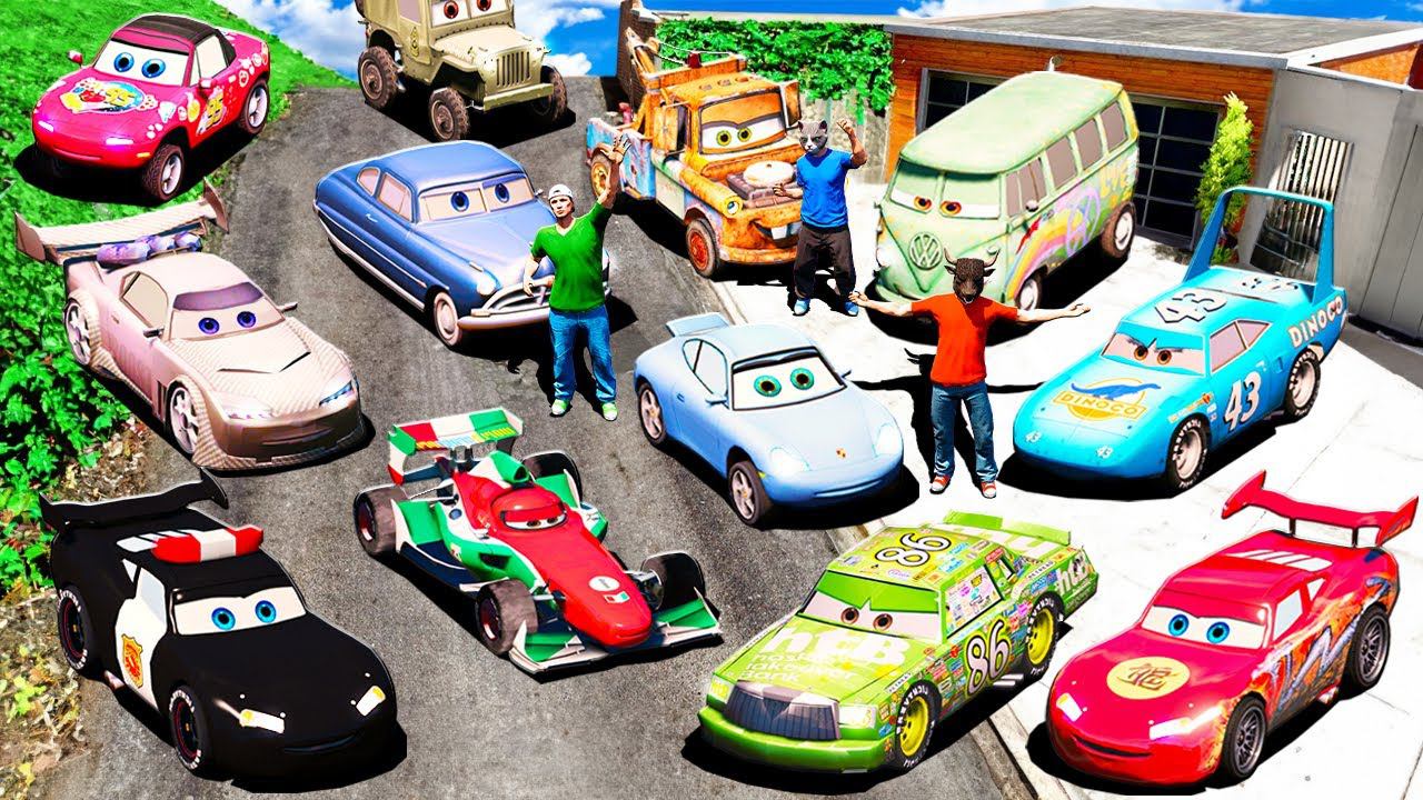 УГНАЛ 30 СЕКРЕТНЫХ МАШИН ИЗ МУЛЬТФИЛЬМА ТАЧКИ 3 ДЛЯ МУРКИ И БУЙВОЛСОНА ГТА 5 МОДЫ РАЙЛЮХА смотреть онлайн