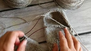 МК вяжем два носка одновременно. Как я это делаю