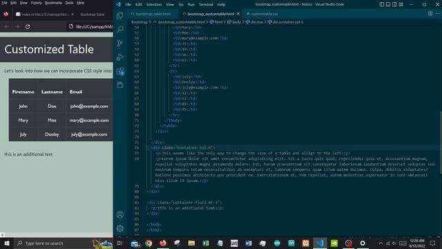 Part 2 Bootstrap5 Tables смотреть онлайн