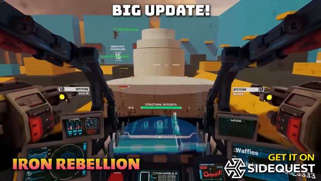 HUGE Iron Rebellion Update! Operate a GIANT MECH in VR! смотреть онлайн
