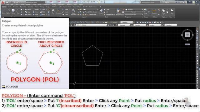 AutoCAD Drawing Tools Quick Reference (Part-1) смотреть онлайн