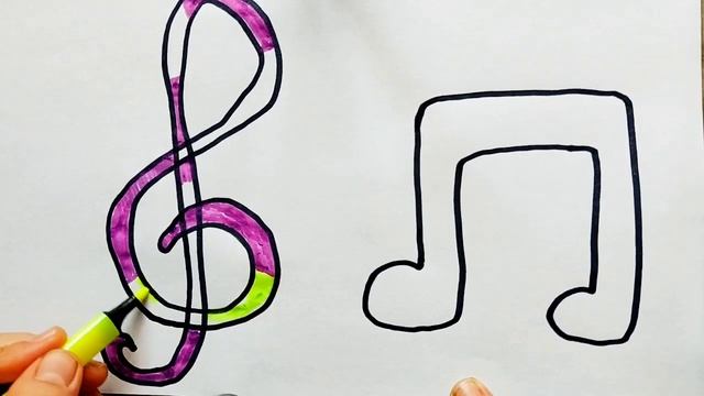 Рисуем ноты для детей/Draw sheet music for children/ Bolalar uchun notalar rasmsmini chizish смотреть онлайн