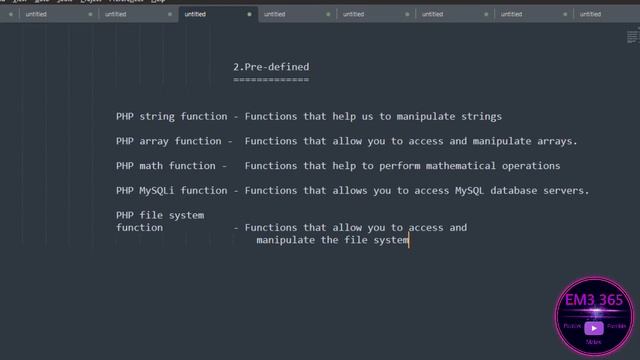 Functions in php for XII Computer Application Chapter 5 php function and array смотреть онлайн