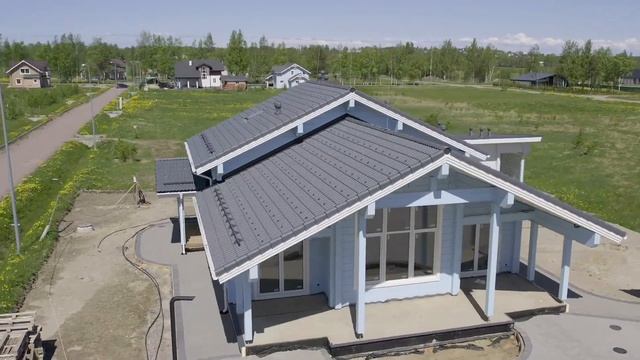 Дом из клееного бруса по проекту Абаши. смотреть онлайн