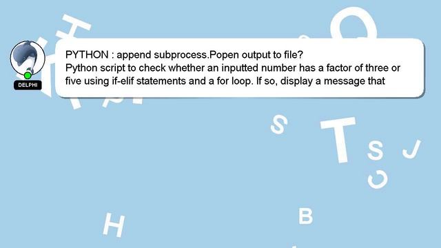 PYTHON : append subprocess.Popen output to file? смотреть онлайн
