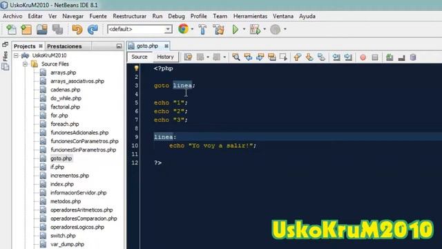 Función GOTO en PHP | Curso PHP y MySQL # 25 смотреть онлайн