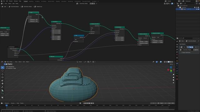 LIVENODING Procedural Melting Cheese Stacking Using Geometry Nodes смотреть онлайн