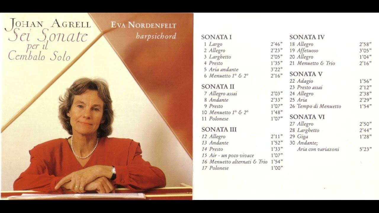 Johan Joachim Agrell - Sei Sonate Per Il Cembalo Solo, Op.2