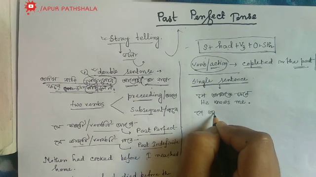 Past Perfect Tense | Basic English | Apur Pathshala смотреть онлайн