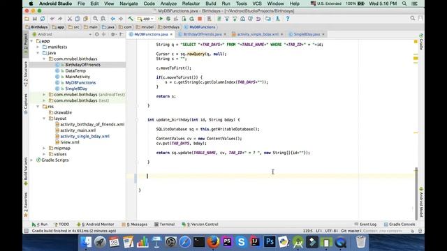 Android Tutorial 23 : SQLite Database ( Part 5/5 ) смотреть онлайн