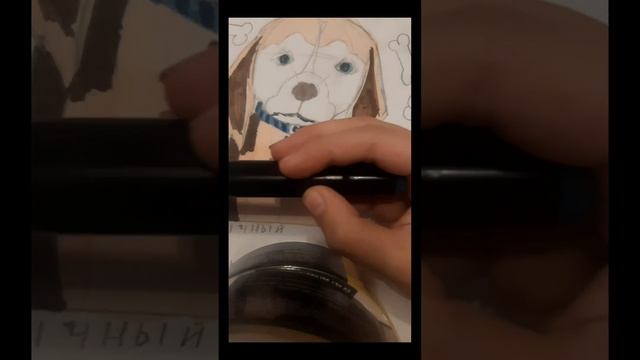 рисуем собаку?и много музыки??смотрим до конца❤️｡･:*:･ﾟ’☆ смотреть онлайн