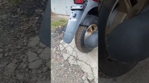 Yamaha Jog SA-36j/SA-39j про покрышки, колёса. Видео 4.