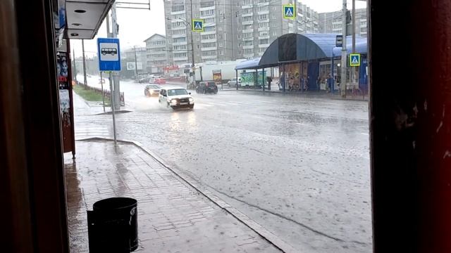 Ливень конца света. 08.07.22. Ботаника. Первомайский. Иркутск. смотреть онлайн
