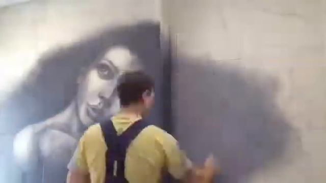 Роспись стены аэрографом смотреть онлайн